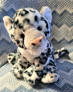 Peluche blanco Aurora Destination Nation leopardo de las nieves 12" - Imagen 1 de 5