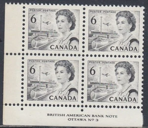 Kanada Scott 460 LL Pl #3 postfrisch - 1967-72 Centennial Issue - Bild 1 von 1