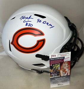 Mark Carrier signed Chicago Bears Lunar Eclipse F/S helmet autographed W Ins JSA