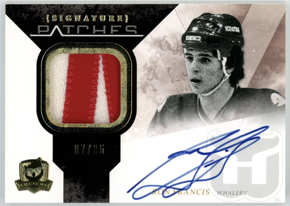 2010-11 Upper Deck The Cup Ron Francis Signature Patches Auto /35 #SP-RF - Image 1 of 1