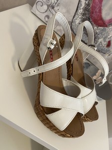 SANDALI BIANCHI PRADA n. 39 EUR 300,00 - PicClick IT
