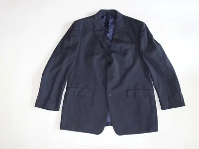 Calvin Klein Men's Suit Jacket Size 42 Regular Navy Blue 100% Wool Blazer 42R - Image 1 of 4