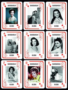 BARBARA RUSH 1 BOX WITH 54 POKER PLAYING CARDS - ARGENTINA! - NIB 
