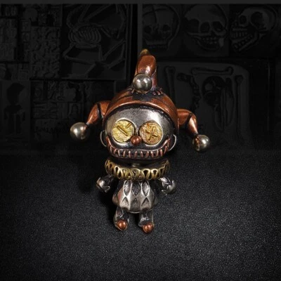 Indian Voodoo Doll Joker Figurine Necklace Pendant Clown Vintage Bracelet Charm - Image 1 of 4