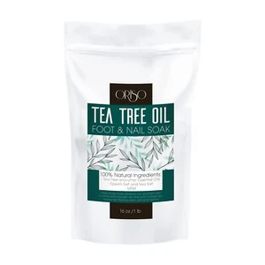 Tea Tree Oil Foot Soak - Pedicure Supplies with Epsom Salts and Lavender - At... - Picture 1 of 8