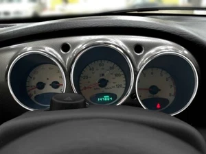 Fits Chrysler PT Cruiser 00-06 3-Teilig Poliert Aluminium Tachoringe Tacho Ringe - Picture 1 of 16