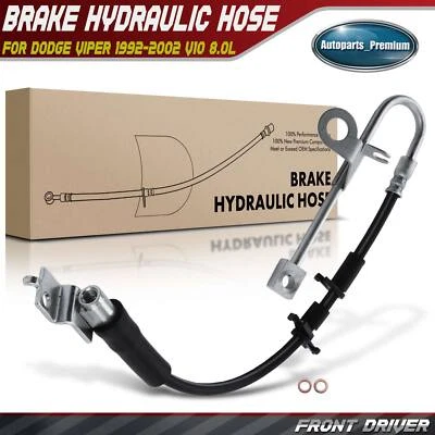 Manguera hidráulica de freno delantero izquierdo LH para Dodge Viper 1992 1993 1994-2002 V10 8,0 L Foto 1 de 4