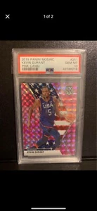 2019-Panini Mosaic-Kevin Durant- Team USA #251 Pink Came Prizm-PSA 10 -Gem MT - Picture 1 of 2