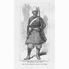 AFGHAN WAR Highland Guard of the Emir - Antique Print 1879