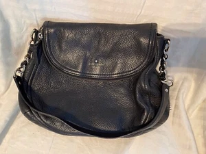 Kate Spade Cobble Hill Penny Women's Handbag Black Pebbled Leather Shoulder Bag - Picture 1 of 5