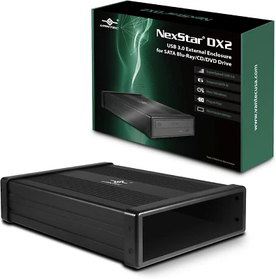 Diseño de gabinete externo Vantec Nexstar DX2 USB 3.0 para Blu-Ray/Cd/Dvd SA de 5,25" Foto 1 de 4