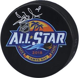 Henrik Lundqvist New York Rangers Signed 2018 NHL All-Star Game Logo Puck