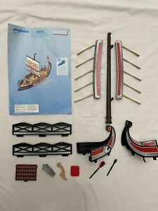 Playmobil #5390 SPQR Roman Ship Boat Oars Pieces Parts Instructions Lot