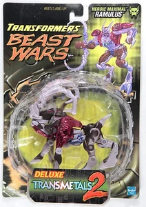 Hasbro 1995 Transformers Beast Wars Deluxe Transmetals 2 Dinobot 1st issue card - Picture 1 of 2