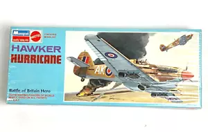 WWII Monogram 1:48 Hawker Hurricane Jagdflugzeug Modellbausatz 6802 0100 versiegelt Vintage - Bild 1 von 10
