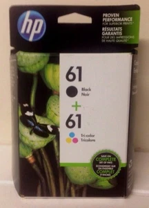 Genuine HP 61 Black Color Ink Cartridge Combo Pack, Factory Sealed, EXP Dec 2015 - Picture 1 of 7