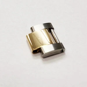 Original Genuine ROLEX Submariner Solid 18K Gold and Steel Oyster Link 15.5mm - Picture 1 of 5