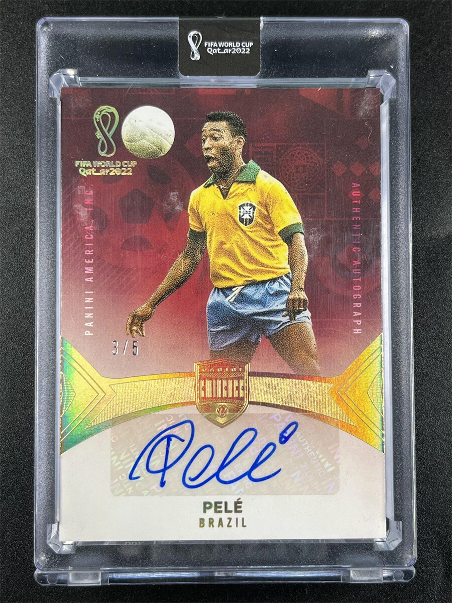 2022 Panini Eminence FIFA World Cup Pele #14 Authentic Autographs Auto Brazil /5