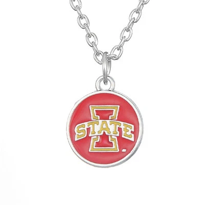 爱荷华州旋风 NCAA 镀铑珐琅吊坠项链 — 第 1/2 张图片