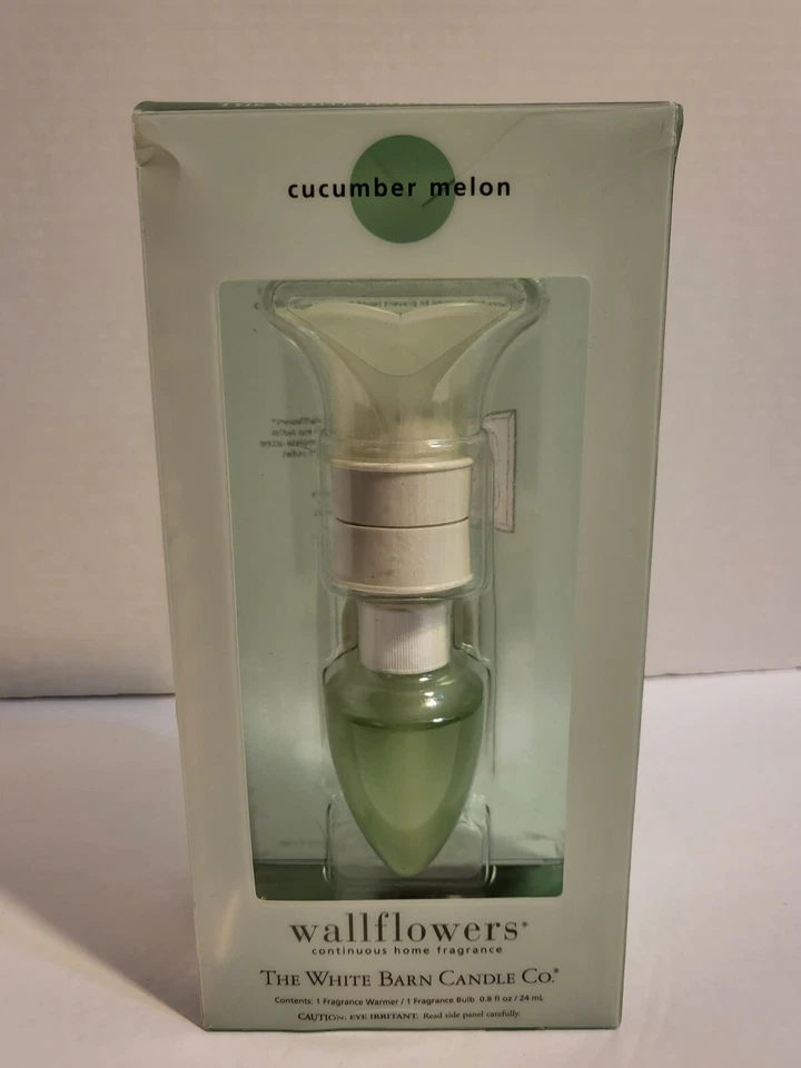 Wallflowers Cucumber Melon Fragrance Bulb & Diffuser White Barn Candle Co BBW - Image 1 of 4