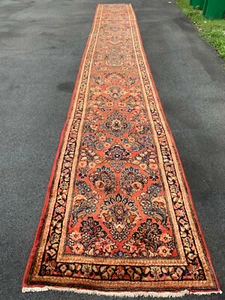 ANTIQUE BEST SAROUK RUNNER 2'8"x20'9" FT - Picture 1 of 7