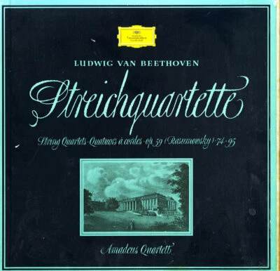 3LP Box DGG SLPM-138534 GY5 BEETHOVEN 5 String Qts. SQ AMADEUS QUARTET 1959 Rec - Image 1 of 3
