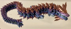 3D Printed Crystal Articulated Dragon Home Office Desktop Fish Tank Fidget Toys - Picture 1 of 3