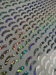 Fishing Lure Stickers 12mmH X 5mmW (Beans) X1 A4 Sheet - Bild 1 von 3