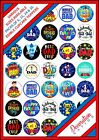 35 X Fathers Day Party Pack Edible Wafer Cupcake Cake Toppers 6 15 24 Dad Blue