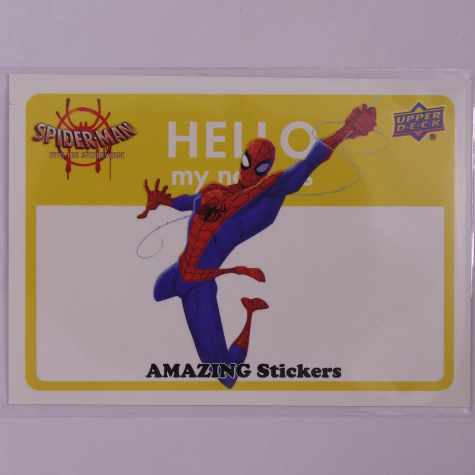 2022 Upper Deck Marvel Spider-Man Into the Spider-Verse Amazing Stickers AS-02 - Image 1 of 2