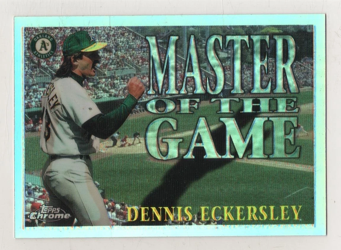 1996 Topps Chrome Masters of the Game Refractor #01 Dennis Eckersley Athletics