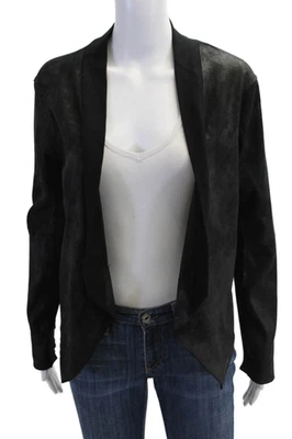 Graham & Spencer Velvet 女式黑色西装人造丝混纺长袖 S 码 — 第 1/4 张图片