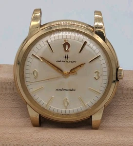 Orologio Vintage Hamilton Automatico A-450 Senza Cinturino Funzionante Oro 10K Riempito - Foto 1 di 6
