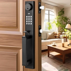 1 Pack Keyless Entry Door Lock Set, Electronic Keypad Handle with Deadbolt, 1965 - Picture 1 of 7