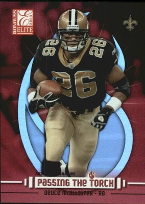 2003 Donruss Elite Passing the Torch #PT9 Deuce McAllister /1000 - FB - Image 1 of 2