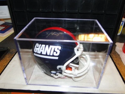 CASCO RETRO AUTOGRAFIADO DE LOS GIGANTES DE NUEVA YORK NFL FIRMADO POR LAWRENCE TAYLOR Foto 1 de 4