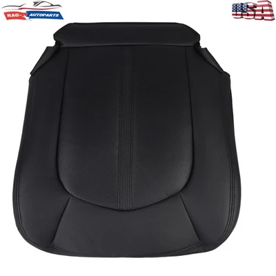 For 2008 2009 2010 2011-2013 Cadillac CTS Driver Bottom Leather Seat Cover Black - Image 1 of 4