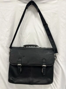 El Portal Black Briefcase Laptop Shoulder Strap Bag Organizer - Bild 1 von 13