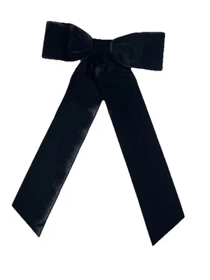 Clip de moño de terciopelo negro J Crew nuevo con etiquetas Foto 1 de 2