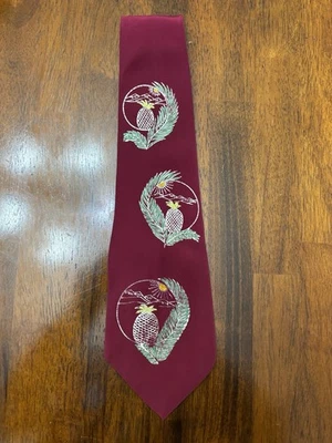 Corbata rayón vintage pintada a mano años 40 50 Foto 1 de 4