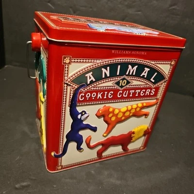 Williams-Sonoma Animal Tin, No Cookie Cutters in Tin Can 2002 - Image 1 of 4