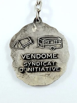 Key Ring - Vendôme Union D'Initiatives - Caravaning Vintage Metal Engraving - Image 1 of 3
