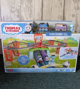 Thomas & Friends Race For The Sodor Cup & Push Along Trains Set New open box - Picture 1 of 5