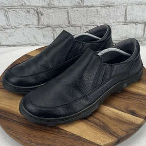 Mocasines Dr Martens Watson para Hombres 12 M Cuero Guijarro Negro Resistente al Deslizamiento AW004 - Imagen 1 de 14