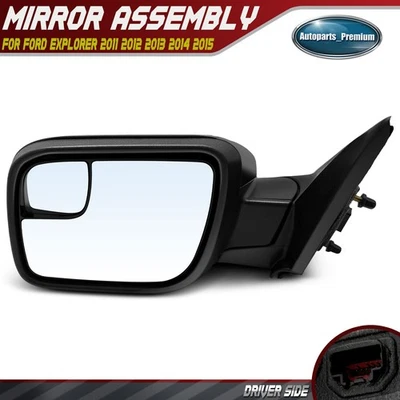 Espejo retrovisor eléctrico del conductor con plegado manual y calefacción y señal para Ford Explorer 2011-2015 Foto 1 de 4