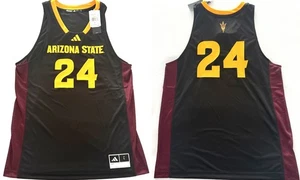 ADIDAS $90 ASU Arizona State Sun Devils Swimgman Basketball Jersey blk-maroon L - Picture 1 of 5