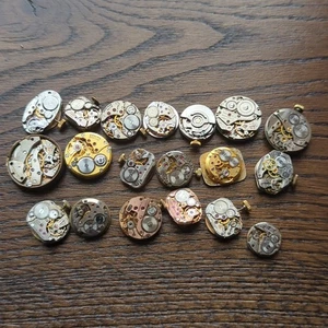 19 x Ladies Watch Movements Lot inc Tudor, Zenith, Tissot Universal Geneve (CV3) - Picture 1 of 7