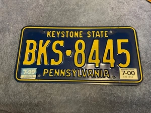 Pennsylvania License Plate 2000 Keystone State BKS-8445 - Picture 1 of 1