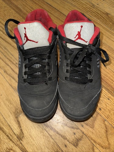 Nike Air Jordan 5 Retro Low (PS) nero palestra rosso nero 314339 001 3 anni