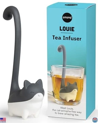 Infusor de té OTOTO Louie Cat - Linda hoja suelta más empinada y regalo perfecto para gato Foto 1 de 4